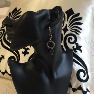 Women’s Black Stone Earrings